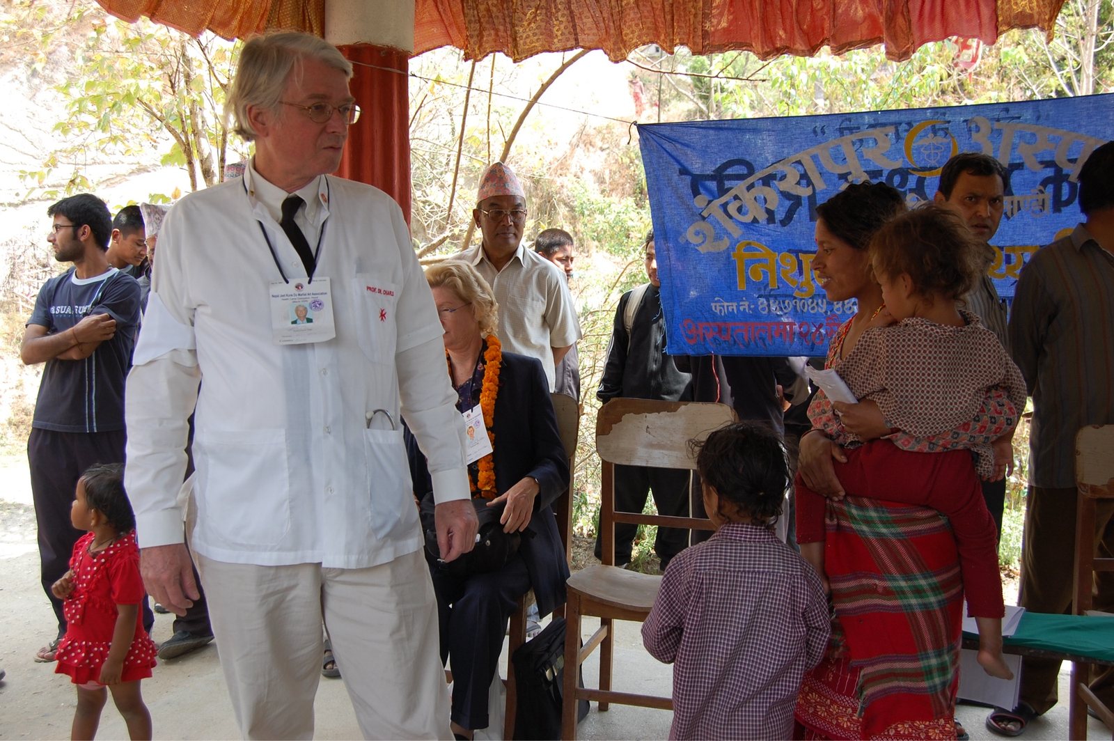 Humanitarian mission in the field